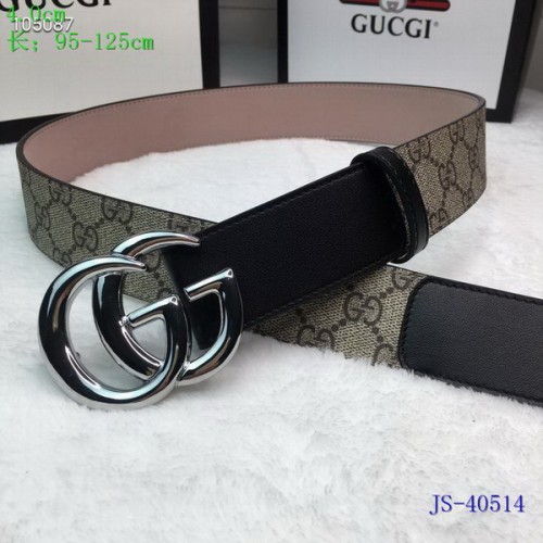 Super Perfect Quality G Belts(100% Genuine Leather,steel Buckle)-4077