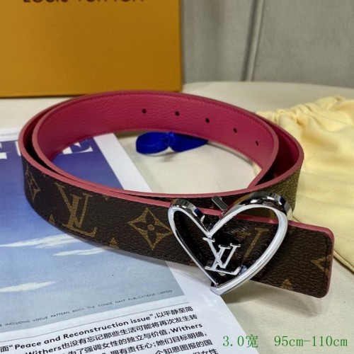 Super Perfect Quality LV Belts(100% Genuine Leather Steel Buckle)-2572