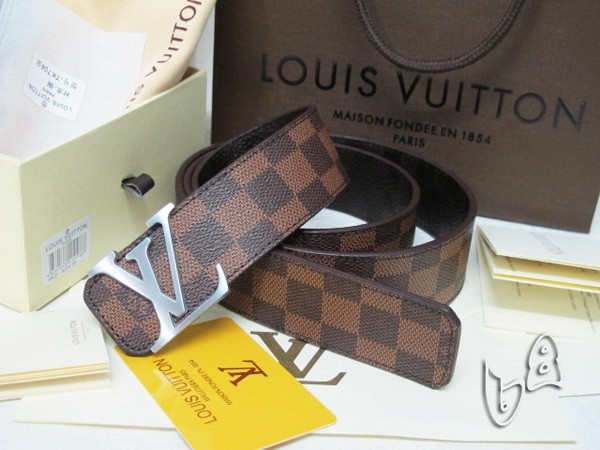 Super Perfect Quality LV Belts(100% Genuine Leather Steel Buckle)-4144