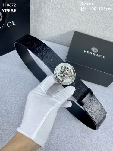 Super Perfect Quality Versace Belts(100% Genuine Leather,Steel Buckle)-1644