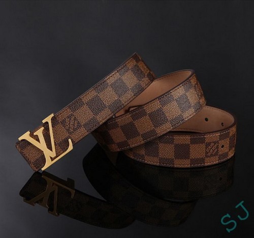 Super Perfect Quality LV Belts(100% Genuine Leather Steel Buckle)-3691