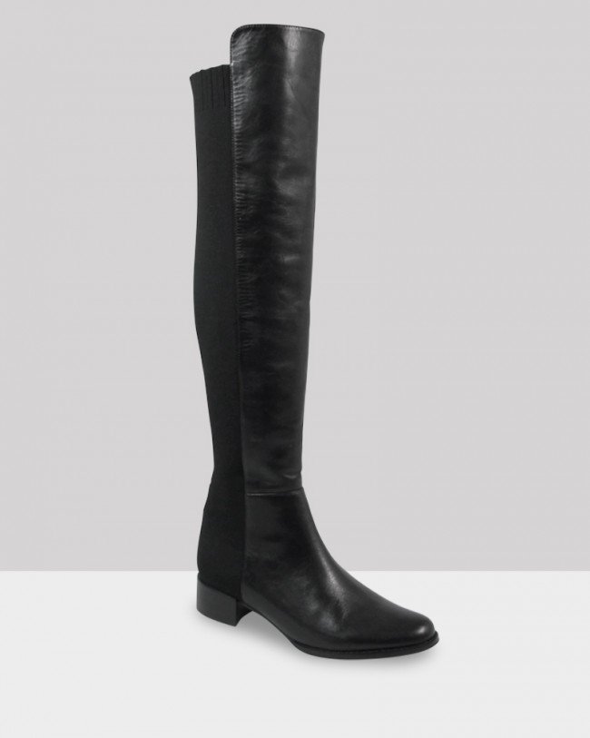 elasticated calf boots