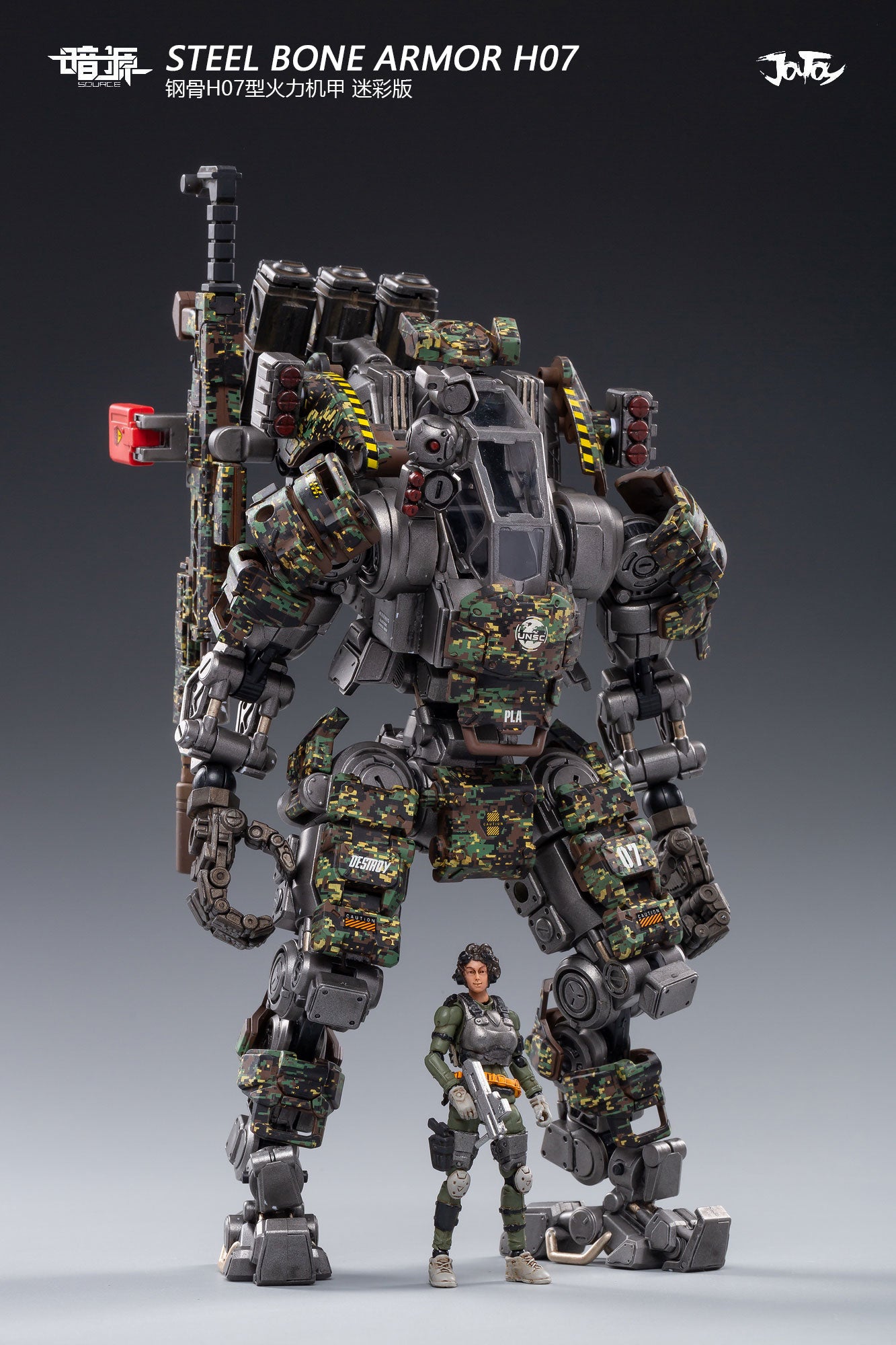 JOYTOY JT0210 1:25 Steel Bone H07 Firepower Mecha ( Olive )