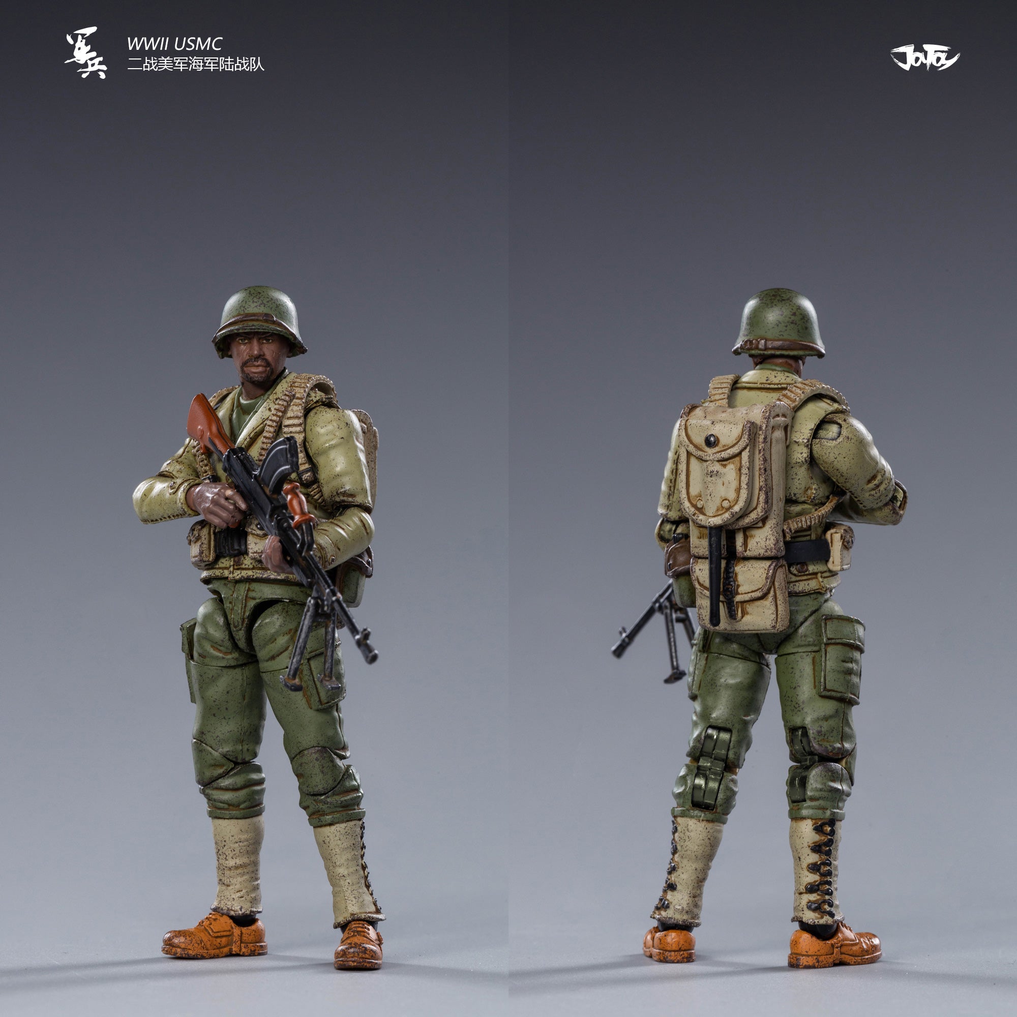 USMC フィギュア JOYTOY 1/18 3.75 アクションフィギュア第二次世界大戦 USMC/空挺師団
