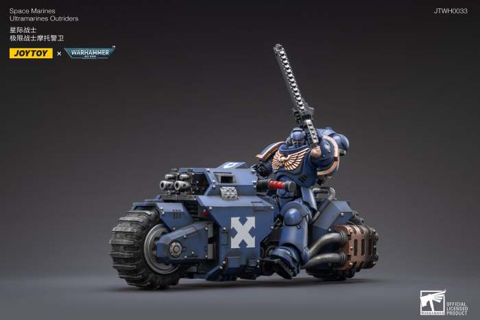 New 1/18 JoyToy Warhammer 40k Ultramarines Outriders Brother Catonus In stock