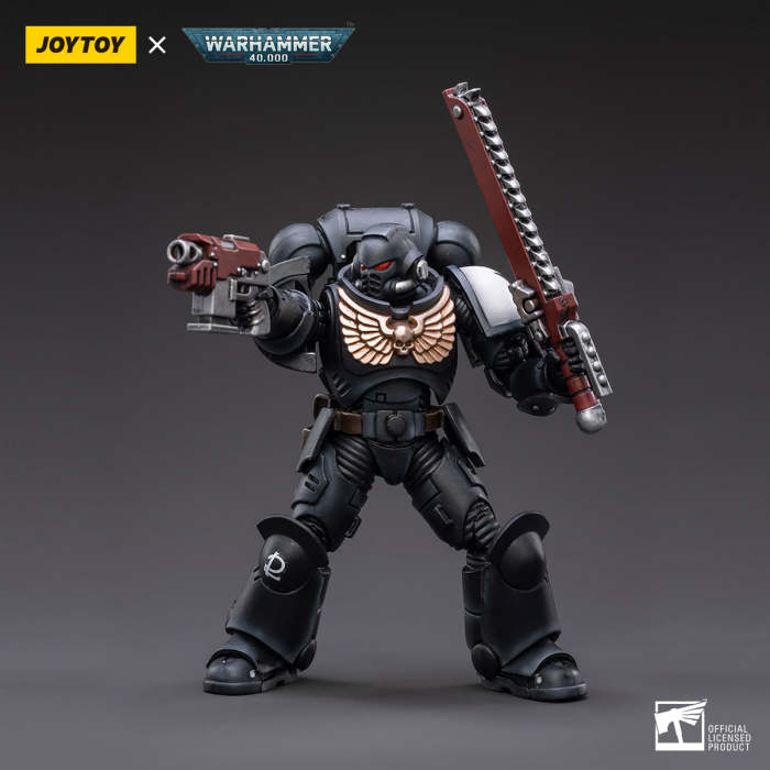 JOYTOY Warhammer 40k – Ultramarines Outriders Brother Catonus, Action Figure 1/18, Collezionabile