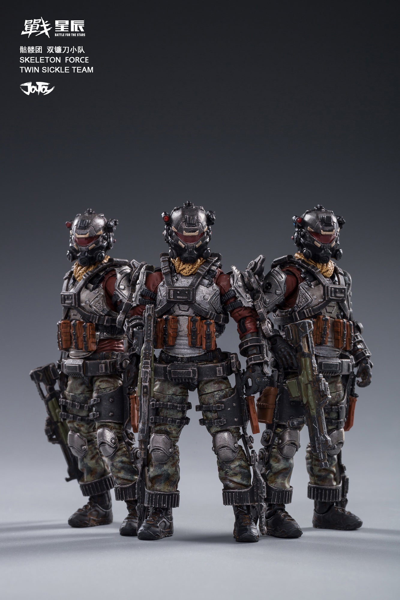 JOYTOY JT0173+0265 1:18 Skeleton Forces Double Sickle SQUAD