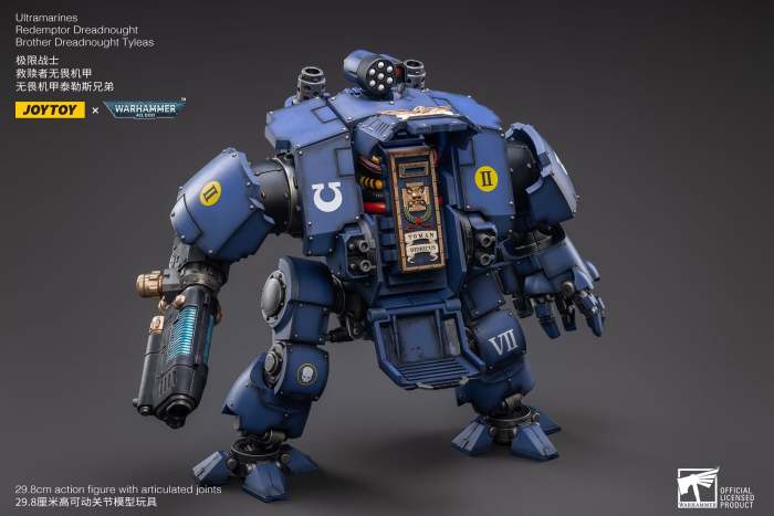 JOYTOY Warhammer 40k Ultramarines Redemptor Dreadnought Brother Tyleas - Modello Da Collezione 1/18, Action Figure Altamente Dettagliata Con Accessori, JT2757 - 2