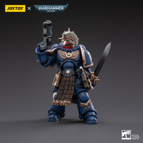 JOYTOY JT3020 Warhammer 40k 1: 18 Ultramarines Veteran Sergeant Icastus
