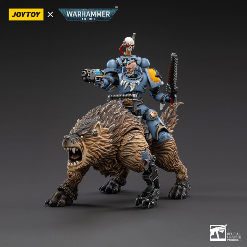 JOYTOY JT3105 Warhammer 40k 1: 18 Space Wolves Thunderwolf Cavalry Bjane