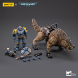 JOYTOY JT3105 Warhammer 40k 1: 18 Space Wolves Thunderwolf Cavalry Bjane