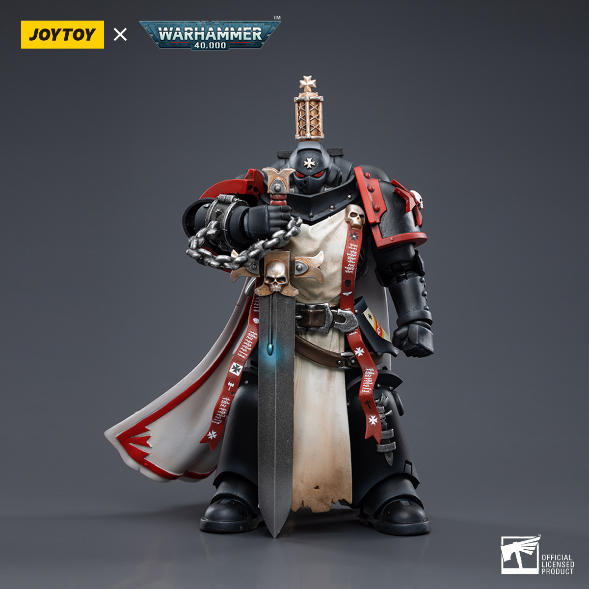 JOYTOY Warhammer 40k 1: 18 Black Templars Marshal Primaris Sword