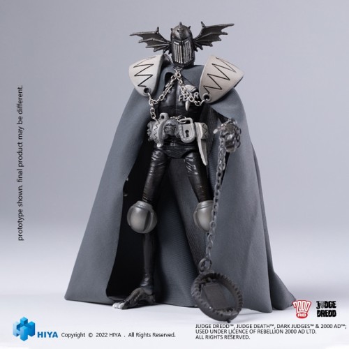 HIYA EMR0204 Exquisite Mini 1/18 2000AD Judge Fear BW Color