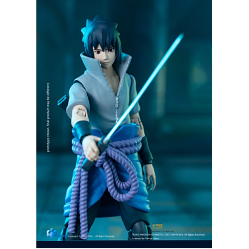 Totem Pequeno Boneco Naruto Sasuke Uchiha 7cm + Base