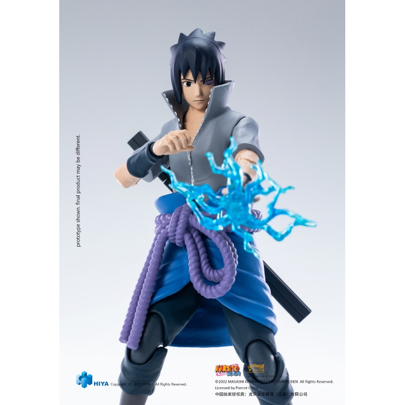 Totem Pequeno Boneco Naruto Sasuke Uchiha 7cm + Base