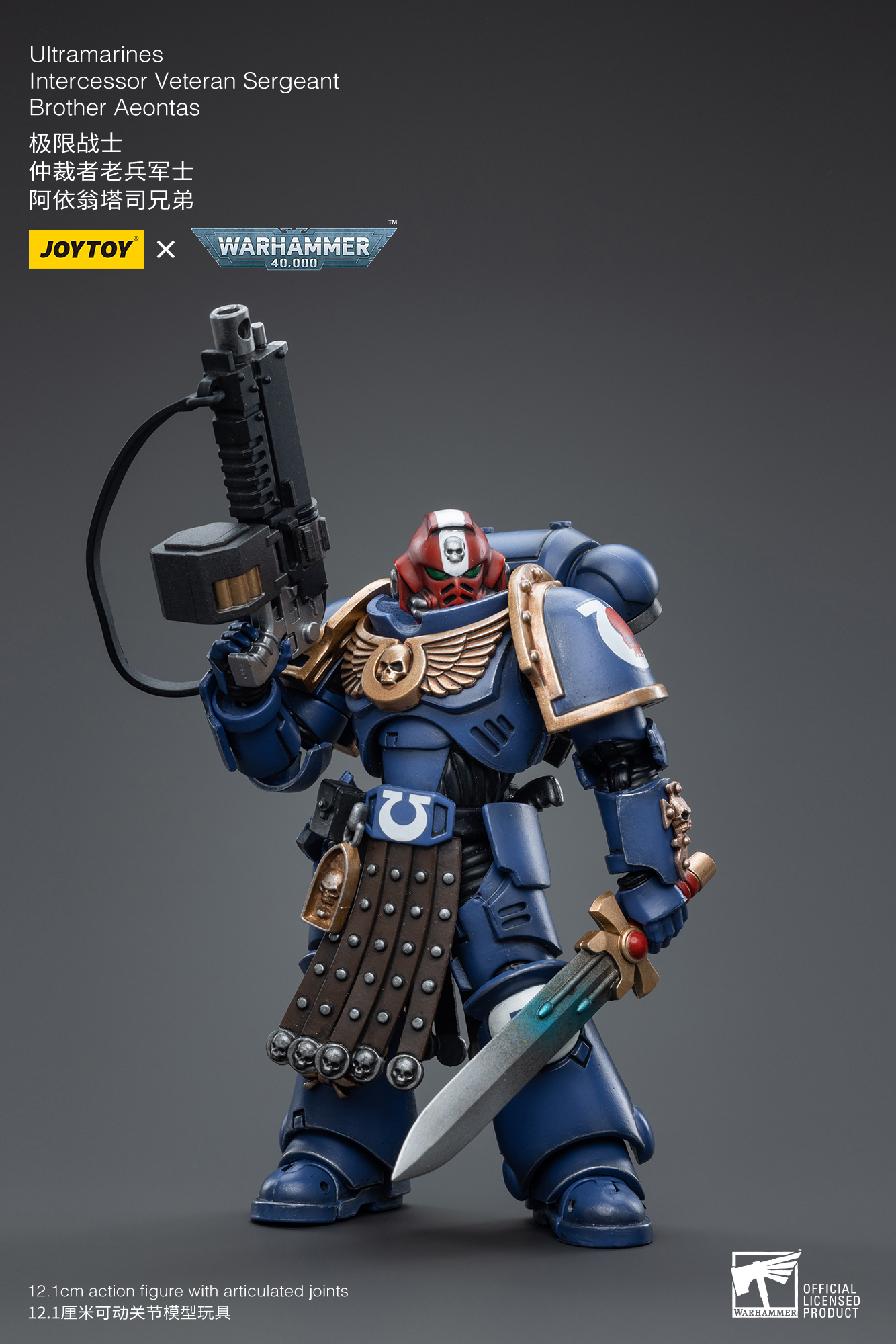 JOYTOY JT4386 Warhammer 40k 1: 18 Ultramarines Intercessor Veteran