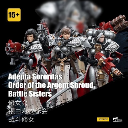 JOYTOY Warhammer 40k 1: 18 Adepta Sororitas Battle Sisters Order of the Argent Shroud Sister