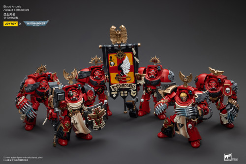 JOYTOY Warhammer 40k 1: 18 Blood Angels Assault Terminators