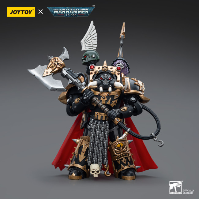 JOYTOY JT6489 Warhammer 40k 1: 18 Chaos Space Marines Black Legion Chaos Lord in Terminator Armour