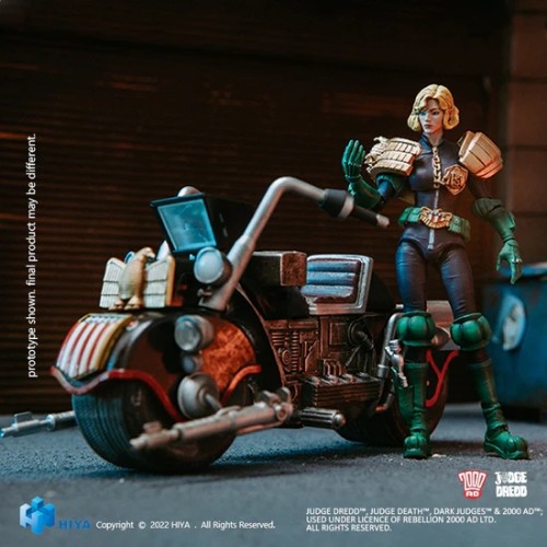 HIYA EMJ0037 Exquisite Mini 1/18 2000AD Judge Anderson And the Motorcycle