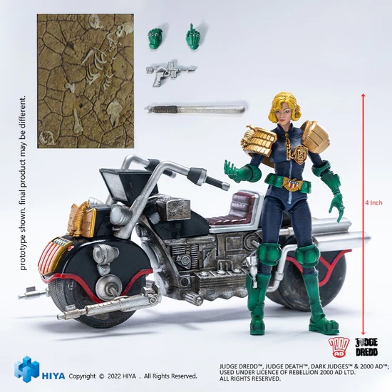 HIYA EMJ0037 Exquisite Mini 1/18 2000AD Judge Anderson And the 