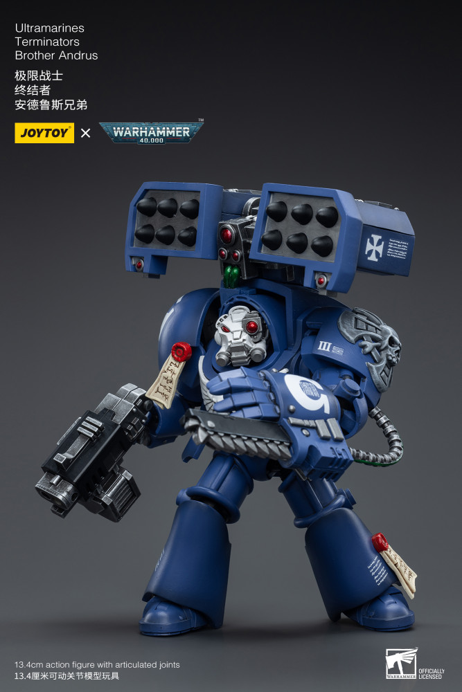 Figura De Acción 1/18 JOYTOY HiPlay JOYTOY Warhammer 40.000 Terminator Puños Imperiales Escala 1/18, Figura Articulada De 14 Cm, JT03172