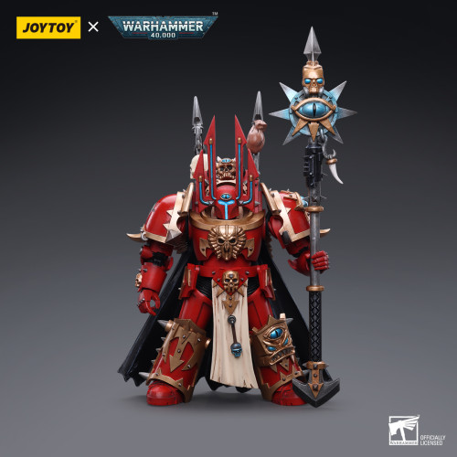 JOYTOY JT6816 Warhammer 40k 1: 18 ChaosSpace Marines Crimson Slaughter Sorcerer Lord in Terminator Armour