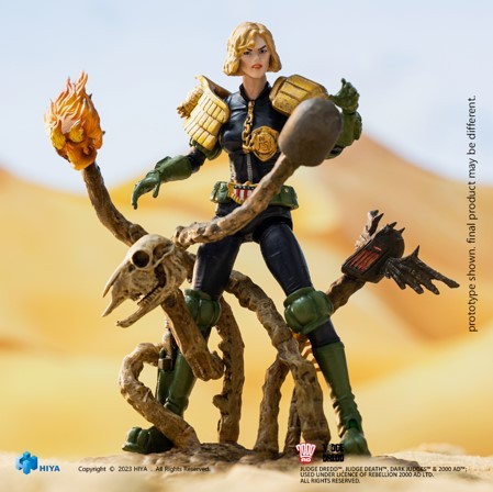 HIYA EMJ0261 Exquisite Mini 1/18 2000AD Judge Anderson VS Dark Judge