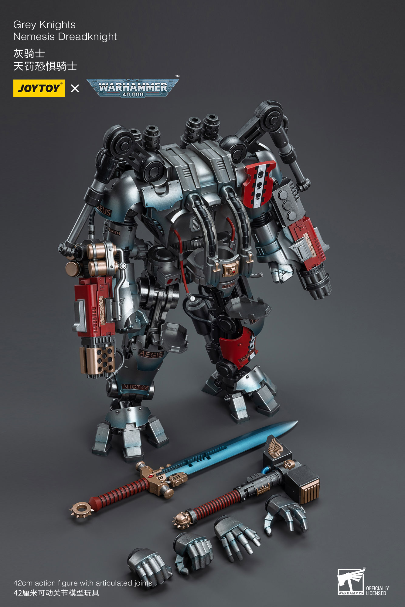 JOYTOY JT6434 Warhammer 40k 1: 18 Grey Knights Nemesis Dreadknight