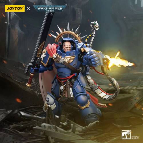 JOYTOY JT7745 Warhammer 40k 1: 18 Ultramarines Captain in Gravis Armour