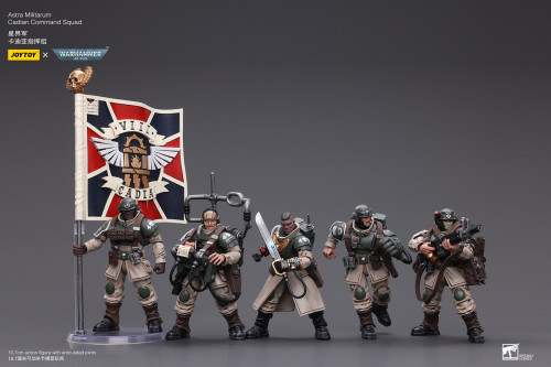 JOYTOY Warhammer 40k 1: 18 Astra Militarum Cadian Command Squad