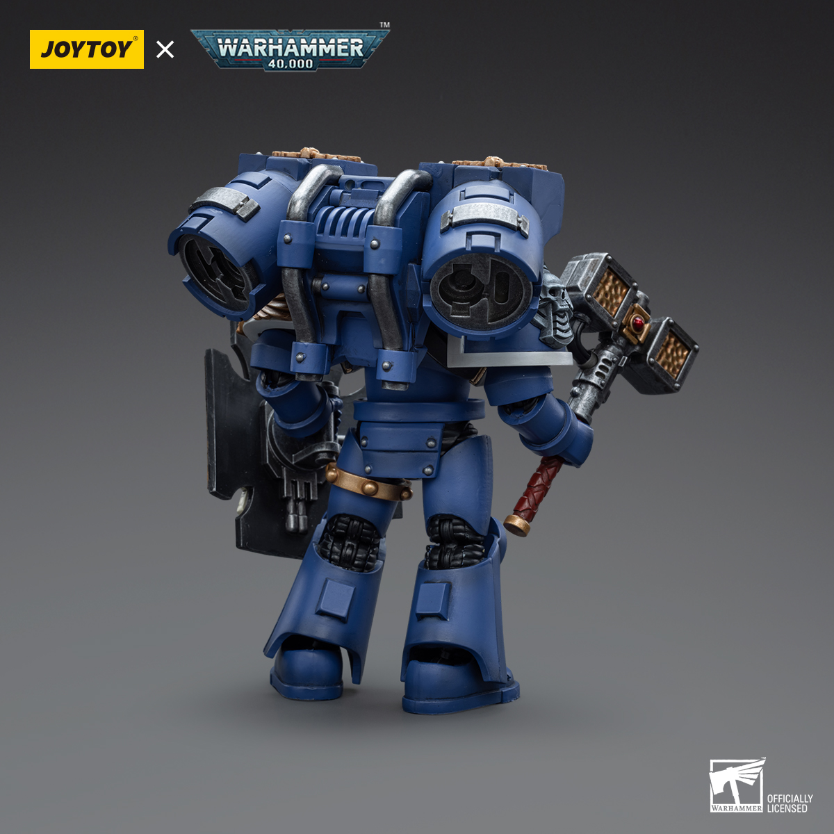 JOYTOY Warhammer 40k Ultramarines Vanguard Veteran Con Spada E Pistola - Modellino 1/18