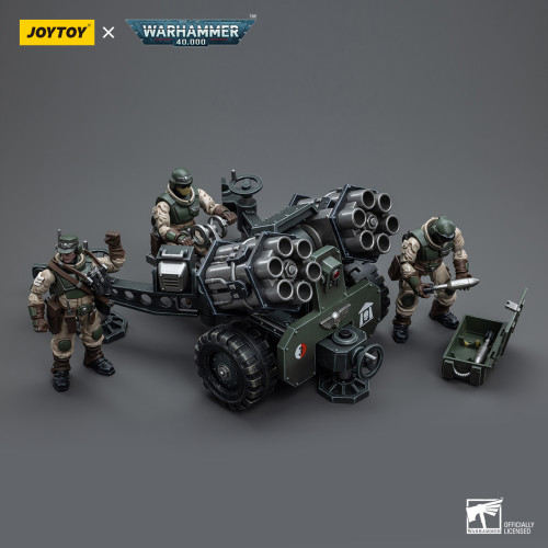 JOYTOY Warhammer 40k 1: 18 Cadia Stands Astra Militarum Ordnance Team with Malleus Rocket Launcher Ordnance Brigade