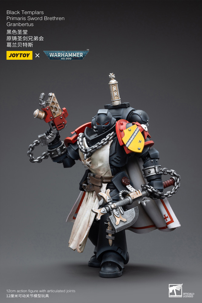 JOYTOY Warhammer 40k Action Figure 1/18 - Redemptor Dreadnought Black Templars Ver.2, 28 Cm In ABS E PVC, Da Collezione Per Adulti E Ragazzi 15+ - 2