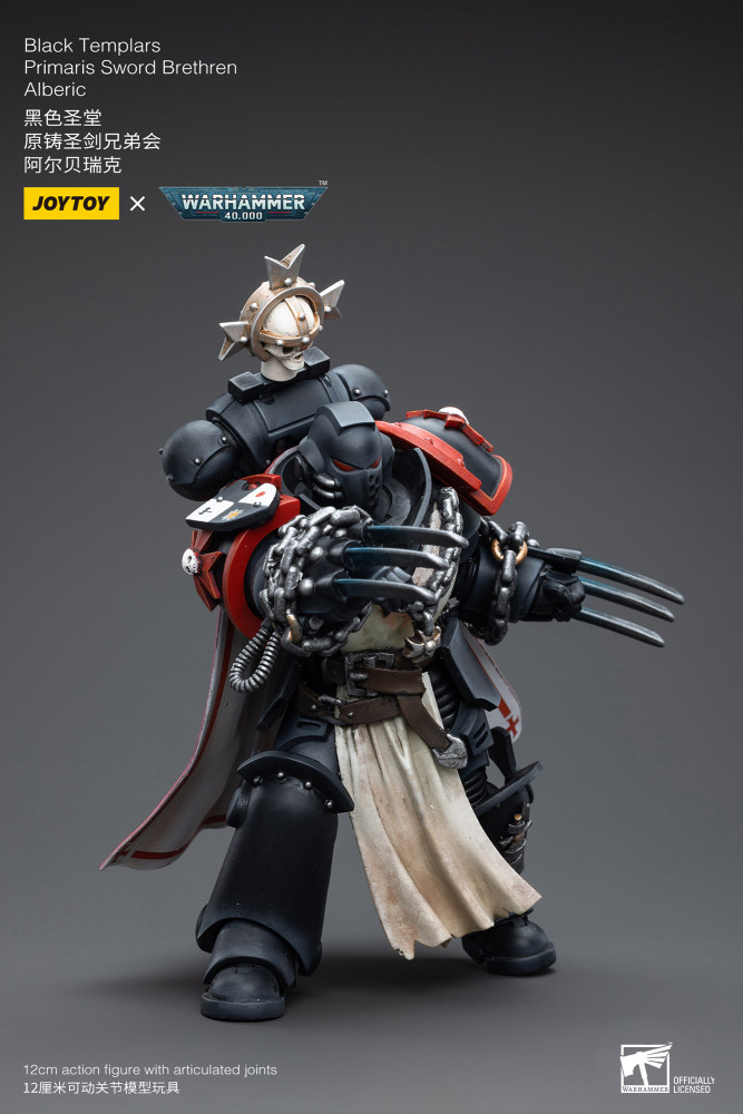 JOYTOY Warhammer 40K Action Figure - Templari Neri Primaris Spada Brethren Harmund 1/18 - 4