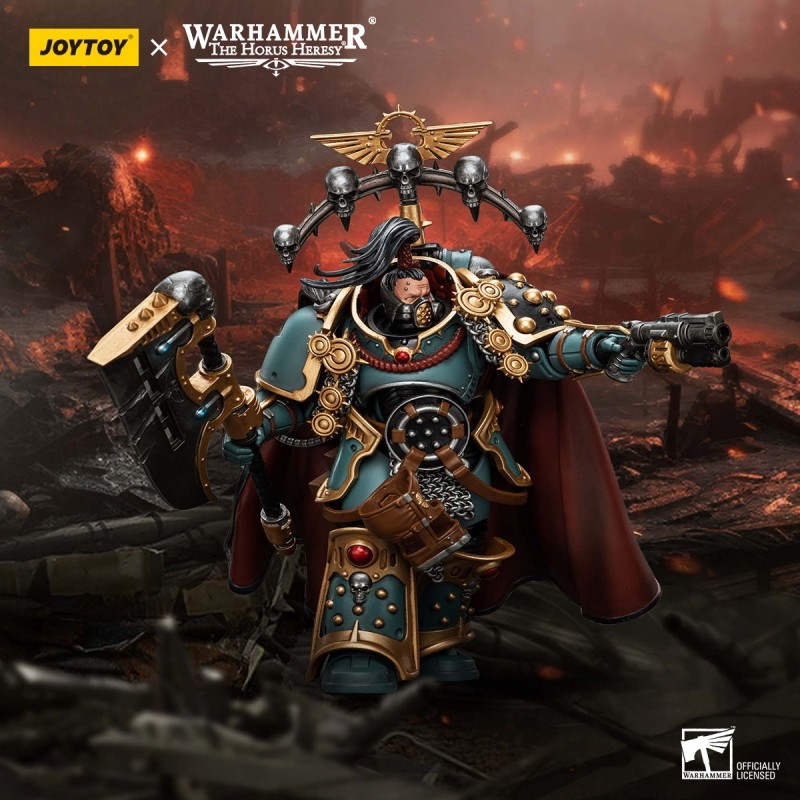 JOYTOY 1/18 Action Figure Warhammer 40k Sons of Horus Legion Praetor in Cataphractii Terminator