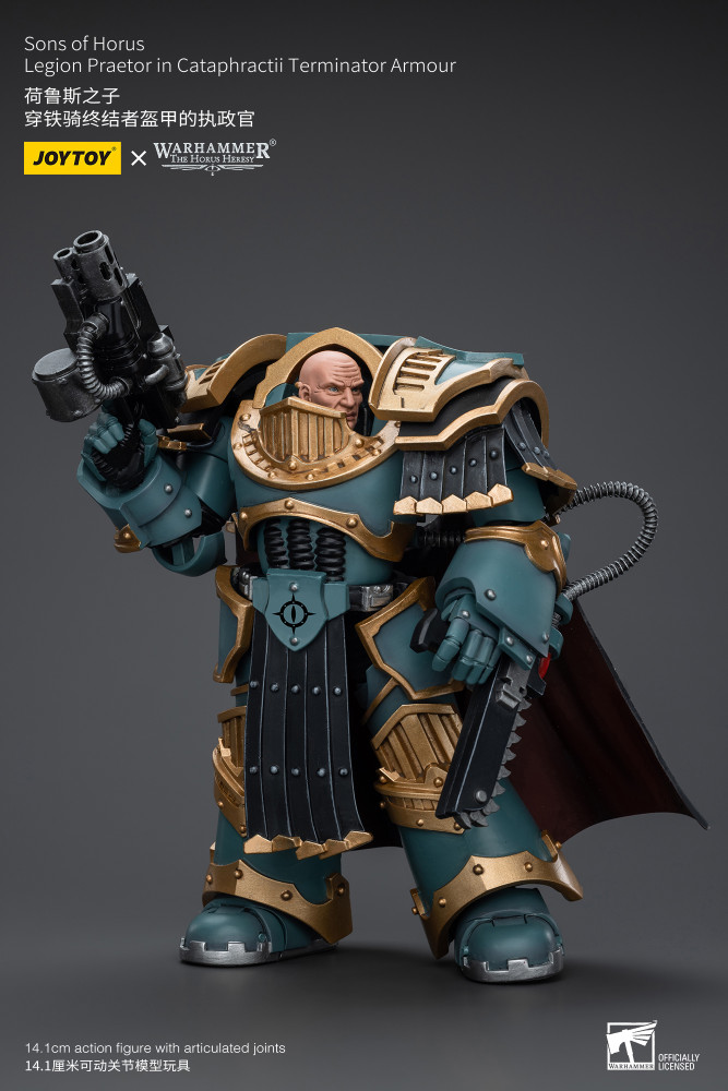 JoyToy JT9619 Space Marine Sons Of Horus – Praetor Terminator Cataphractii – Figurine 40K