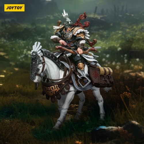JOYTOY JT5901 6045 1:18 Dark Source-JiangHu Northern Hanland Empire White Feather Snowfield Archery Cavalry and White Feather Armored Horse