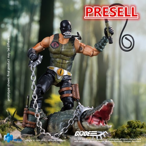 HIYA EMG0359 Exquisite Mini 1/18 G.I.JOE Croc Master ＆ Fiona
