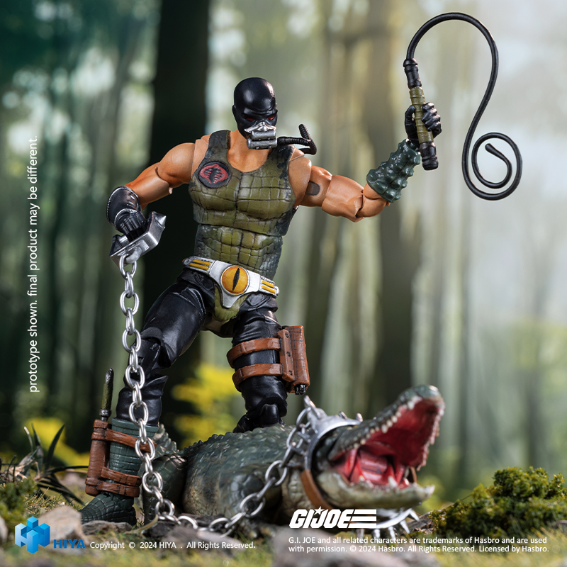 HIYA EMG0359 Exquisite Mini 1/18 G.I.JOE Croc Master＆Fiona