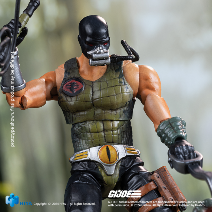 HIYA EMG0359 Exquisite Mini 1/18 G.I.JOE Croc Master＆Fiona