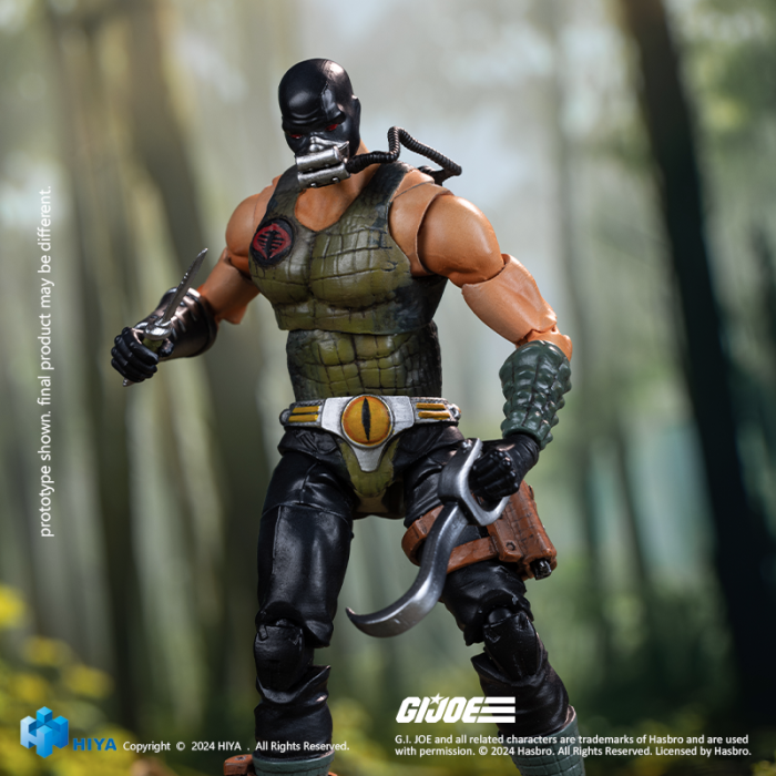 HIYA EMG0359 Exquisite Mini 1/18 G.I.JOE Croc Master＆Fiona