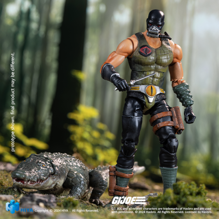 HIYA EMG0359 Exquisite Mini 1/18 G.I.JOE Croc Master＆Fiona