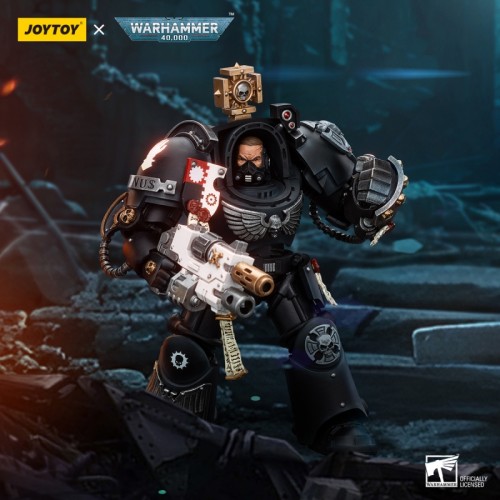 JOYTOY JT5116 Warhammer 40k 1: 18 Iron Hands Captain in Terminator Armour
