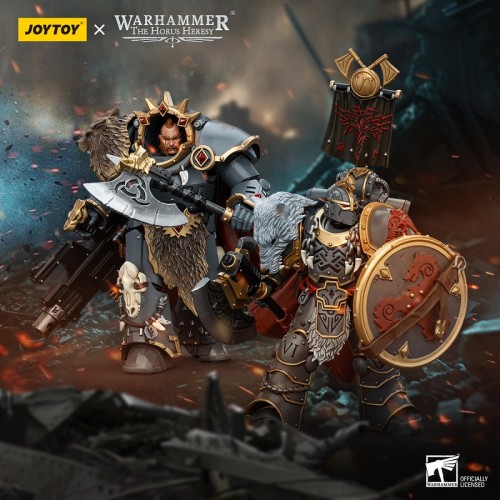 JOYTOY Warhammer The Horus Heresy Space Wolves Legion Praetor and Hvarl Red-Blade