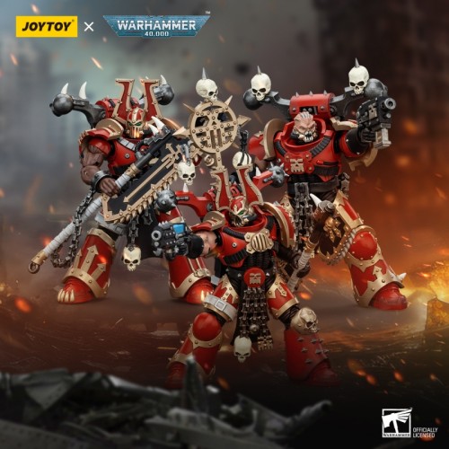 JOYTOY Warhammer 40k 1: 18 World Eaters Khorne Berzerkers