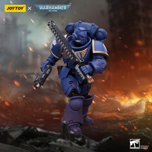 JOYTOY Warhammer 40k 1: 18 Space Marines Ultramarines Outriders Brother Catonus
