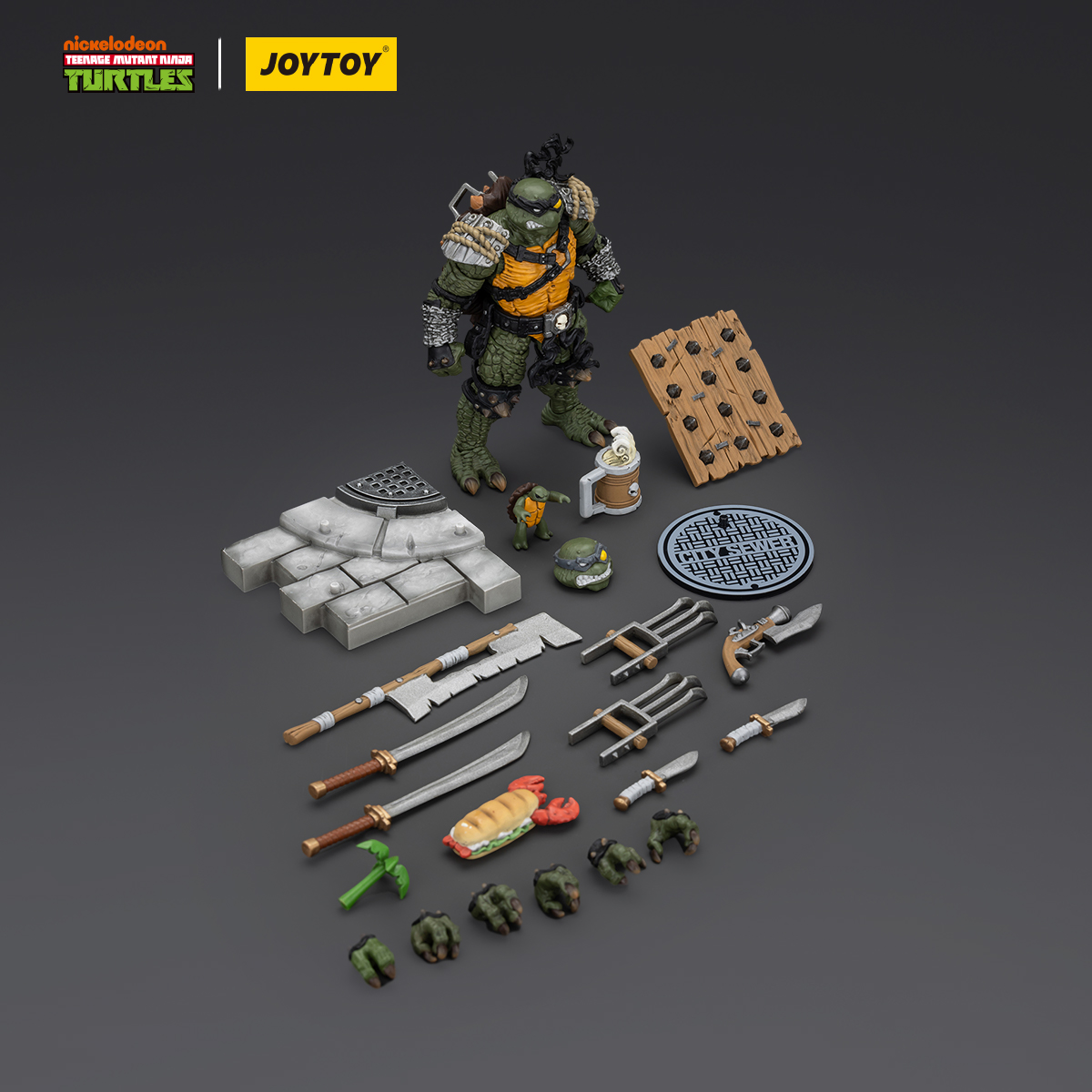 JOYTOY Teenage Mutant Ninja Turtles TMNT Slash and Tokka