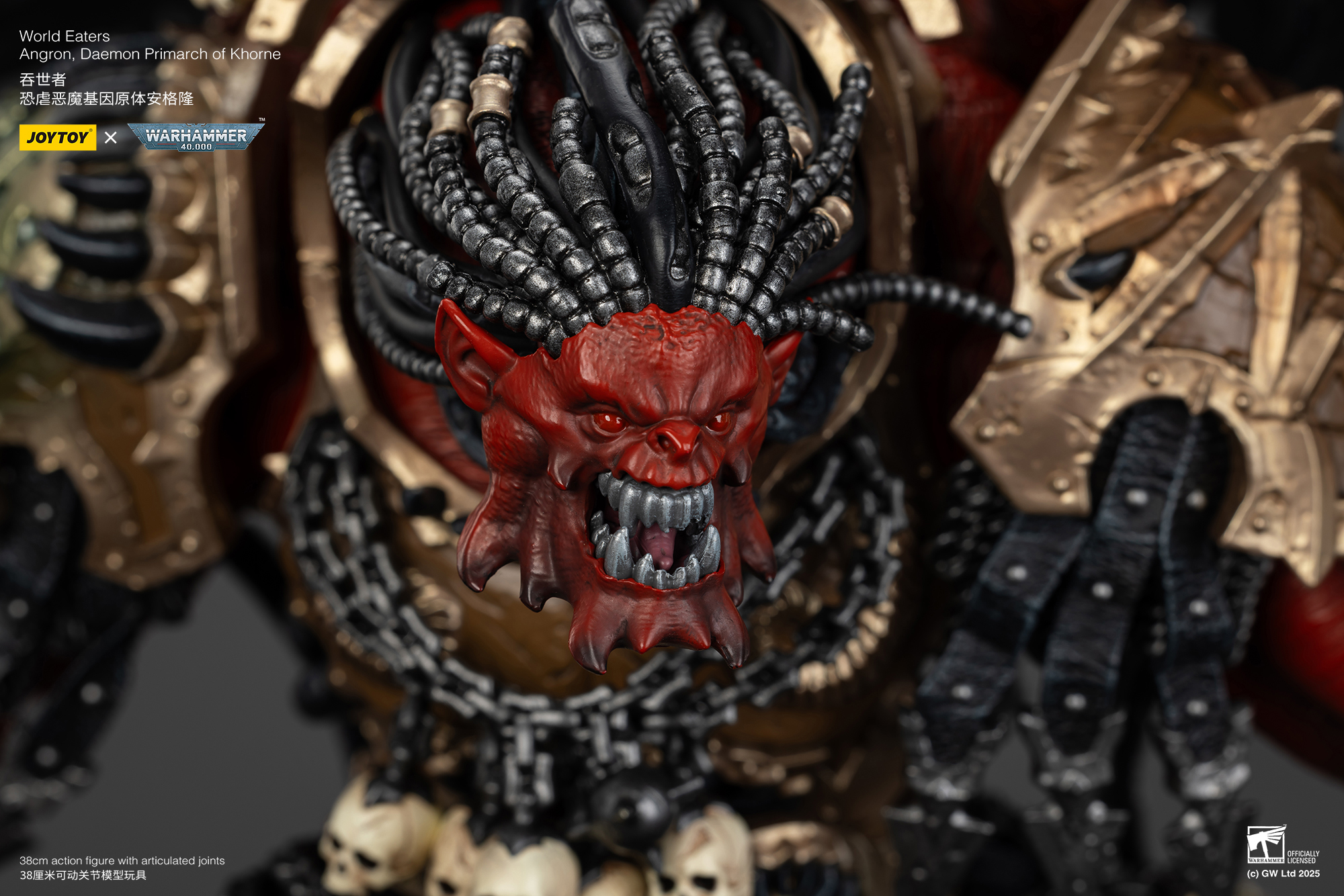JOYTOY JT01178 Warhammer 40k 1:18 Angron Daemon Primarch of Khorne