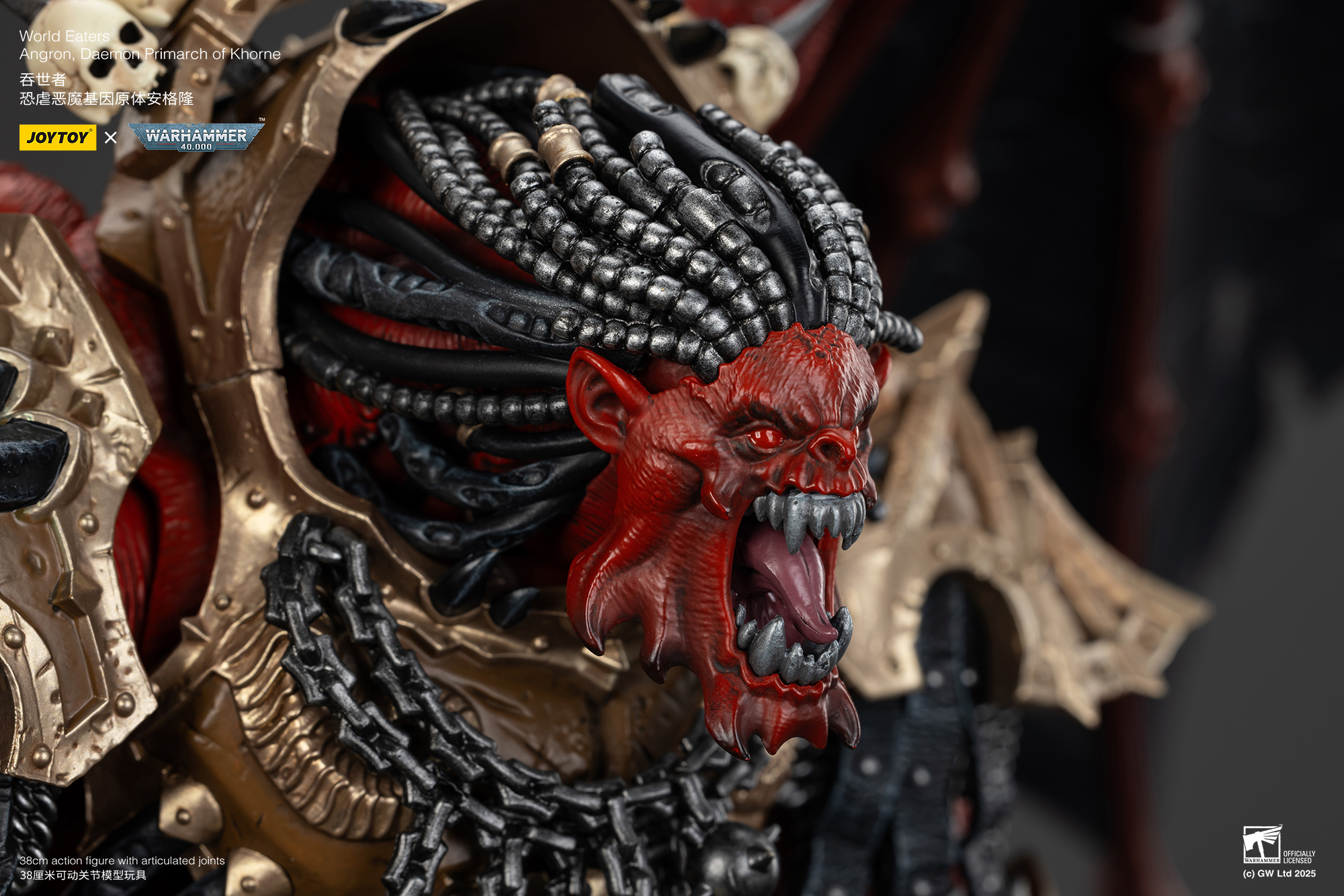 JOYTOY JT01178 Warhammer 40k 1:18 Angron Daemon Primarch of Khorne